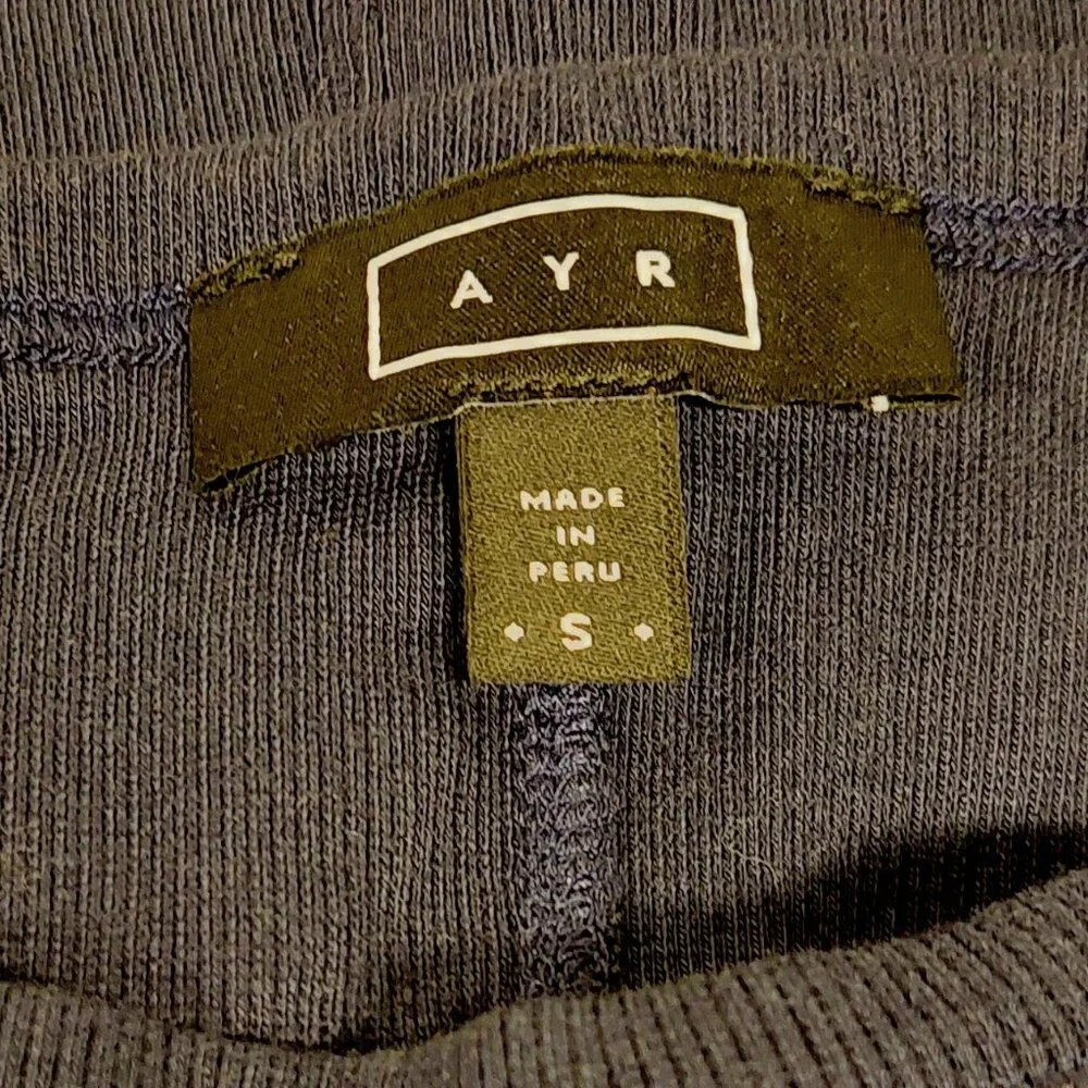 A.Y.R. Navy Blue Maxi S/S Scoop Neck Rib-Knit Sheath Size: S - Picture 2 of 9